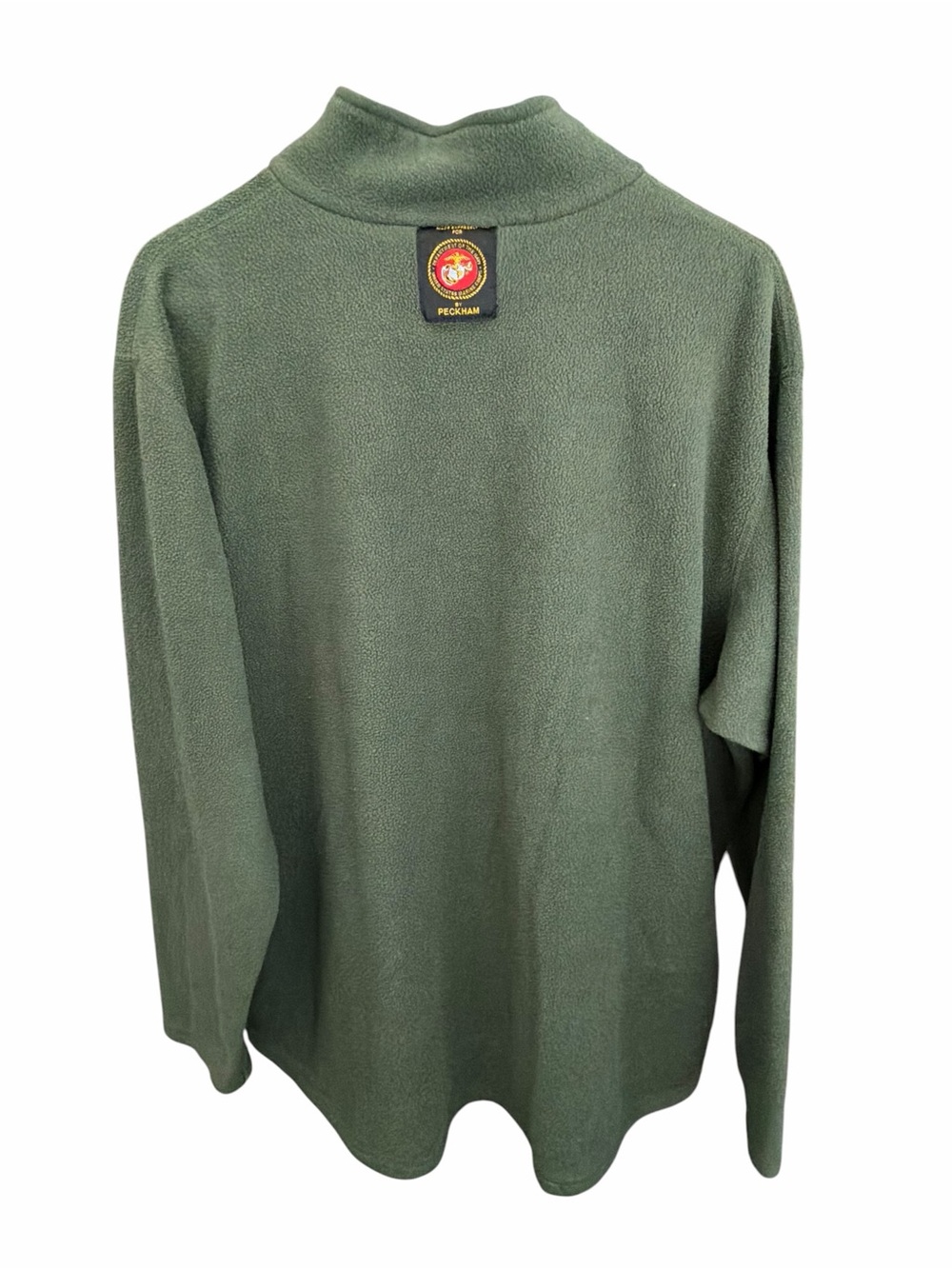 USMC Peckham Polartec Fleece Pullover Jacket Shirt Olive Green Size Large - Picture 3 of 6